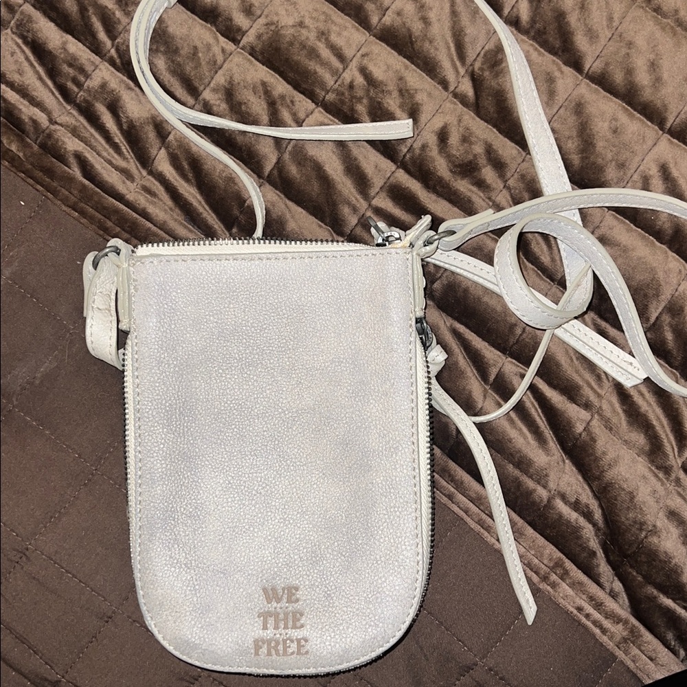 We The Free Light Beige Crossbody Bag